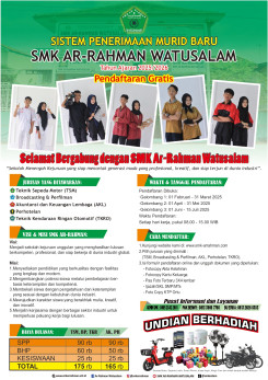 Website PPDB SMK Ar-Rahman Watusalam